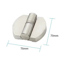 不锈钢卫生间隔断五金配件厕所隔板门升降 脱卸自关闭合页铰链