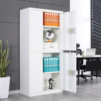 汇得立 保密柜钢制文件柜 通双节带抽智能指纹锁