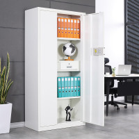 汇得立 保密柜钢制文件柜 通门带抽智能指纹锁