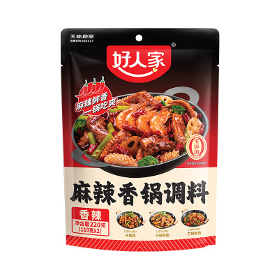 好人家麻辣香锅微辣味调料香辣劲爽方便好吃调味品220g 4-6人份 2袋装