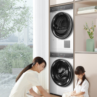 小天鹅(LittleSwan)水魔方洗烘套装 10KG滚筒洗衣机 TG100VC806W+806美的