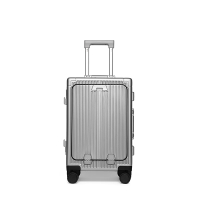 形象派(X.X.PIE) 行李箱登机箱20寸行李箱密码箱拉杆箱海关密码锁万向轮 xxp-G512 钛空银