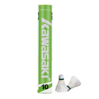 川崎10号 优质羽毛球 稳定耐打性价比高 软木球头 10只装