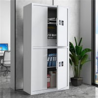 保密柜资料档案柜钢制 标准通双节带斗老粉保密柜国保密码锁 HY-BZ015