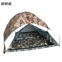 盛桐威冬夏两用单人双层帐篷 野营加厚防寒保暖冬夏两用 荒漠迷彩2*2m