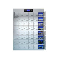 帅畅不锈钢员工食堂消毒餐厅紫外线高温餐盘餐具柜多格饭盒储物柜48门碗柜 紫外线消毒+高温热风循环