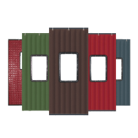 苏宁宜品定制 棉门帘带窗口两个门 前门宽190高270 不含上门安装费