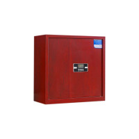 正斌保密柜财务档案柜文件柜办公室资料储物柜保险柜电子密码国保锁矮柜红木纹-电子密码锁