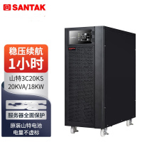 山特UPS不间断电源3C20KS (20KVA/18KW) 套餐 续航1小时 32节山特65AH蓄电池+电池柜