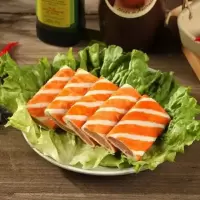 夹心蟹排 包
