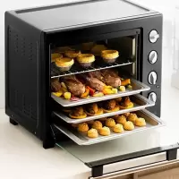 美的(Midea) 家用40L大容量多功能电烤箱 MG38CB-AA三代 黑色 耀石黑