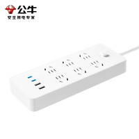 公牛(BULL) 1.8米电源排插 插座 白色 GNV-U1306 单位:个