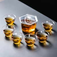 MULTIPOTENT便携式-次性加厚水晶整套功夫茶具旅行办公展会套装