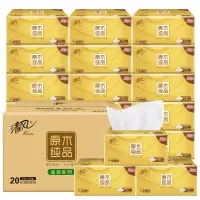 清风 抽纸 原木金装3层150抽 M码 BR416CAE4 20包/箱 单位:箱