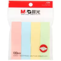 晨光 300张3色便利贴小条 粘性标签贴姓名贴 76*34mm YS-14 单位:包