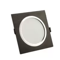 3M 嵌入式方形筒灯 单头筒灯 方框外径140*140mm 220V 12W 黑色外壳 白光