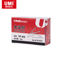 悠米 3#大头针(纸盒装,50g) B10102S 银 50g/盒(10盒装)