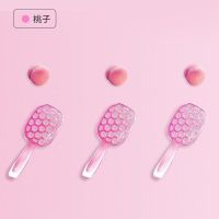 沙宣梳子防静电软针排骨梳顺直发梳镂空干湿两用按摩梳 沙宣樱桃粉发梳