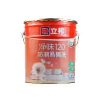 立邦(NipponPaint)乳胶漆 净味120防潮易擦洗墙面漆 环保油漆涂料内墙漆 白色18L 可调浅色(单位:桶)