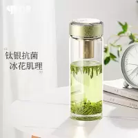 万象 钛银单层玻璃杯 TU28金珍珠640ML