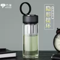 万象 单层玻璃杯 U261R深灰色520ML