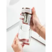 万象 双层玻璃杯 V50L乳白色210ML