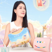 彩虹(RAINBOW)(G)电热暖手宝(免洗舒适插手套)充电热水袋 手工刺绣 红粉 T614