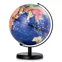 得力(deli) 20cm浮雕3D立体AR地球仪办公摆件-单位:个