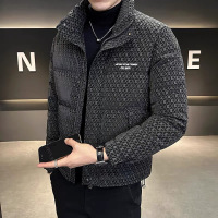 冬季加厚羽绒服男士短款2024新款休闲立领白鸭绒保暖上衣外套潮流