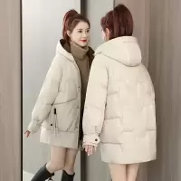 冬季新款棉衣女中长款2024新款韩版宽松百搭时尚显瘦羽绒棉服棉袄