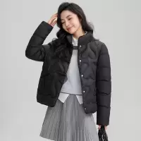 羽绒棉服2024韩版新款冬季加厚棉袄棉衣宽松百搭立领短款外套女装