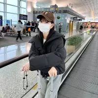 羽绒棉衣棉服女外套2023年秋冬季新款短款面包服港风学生胖MM棉袄_173351