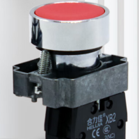 索克迈克 红灯按钮开关 XB2 平头