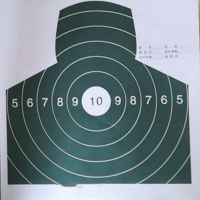 晟信 狙1击胸环靶纸100张 打靶训练辅助瞄准靶纸 30*36cm