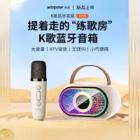 沃品(WOPOW) K歌蓝牙音箱 智能家居 米白色 AP08 单位:对