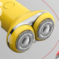 奔腾(POVOS)剃须刀男士电动刮胡刀迷你便携全身合金机身水洗快充节日礼物送男友送爱人送男生 PQ3803柠檬黄