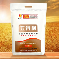 [五得利面粉]七星多用途小麦粉5kg家庭通用白面中筋粉10斤