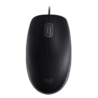 罗技(Logitech)M110 鼠标 有线鼠标 办公鼠标 轻音鼠标 对称鼠标 黑色 单位:个