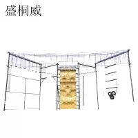 盛桐威心理行为训练架 体能训练器材户外拓展高空综合 七面含安装