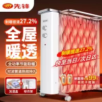 先锋(SINGFUN)油汀取暖器家用电暖器14片油丁电暖气片防烫烘衣加湿客厅卧室取暖电器大面积 [过热断电+三档功率]