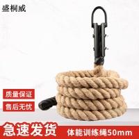 盛桐威攀爬绳 体能训练绳攀登大绳健身训练户外家用攀爬麻绳 50mm12米