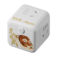 德力西电气(DELIXI) X颐和园联名灵感魔方排插 白CD98H-CK4X/B YHY