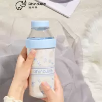 独角犀元气茶水分离杯陶瓷内胆 雪雾蓝 TD50202601