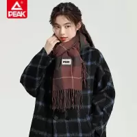 匹克韩版围巾女士秋冬季高级感围巾百搭流苏围脖情侣 YHZ4612 浅棕色