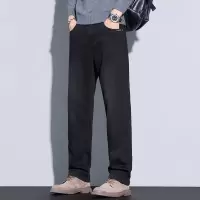 轻奢高端商务牛仔裤大码男四季新款弹力宽松休闲日常通勤直筒长裤