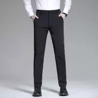 精致轻奢西裤男商务时尚简约休闲弹力修身直筒中年爸爸裤四季新款_72