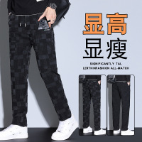 常规加绒休闲裤男秋冬新款弹力大码商务高端轻奢厚款保暖潮牌男装