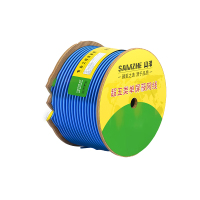 山泽 超五类屏蔽网线CAT5e类 纯铜0.51 抗干扰 工程高速网线 透明蓝305米 FTP-305/米