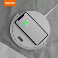 锐思(RECCI)RLS-L07 无线充电器 桌面无极氛围灯 手机支架 10W无线充电 触控调节