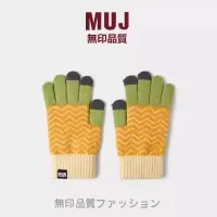 菠萝纹针织毛线手套女冬季2024款学生加绒加厚骑车保暖可触屏